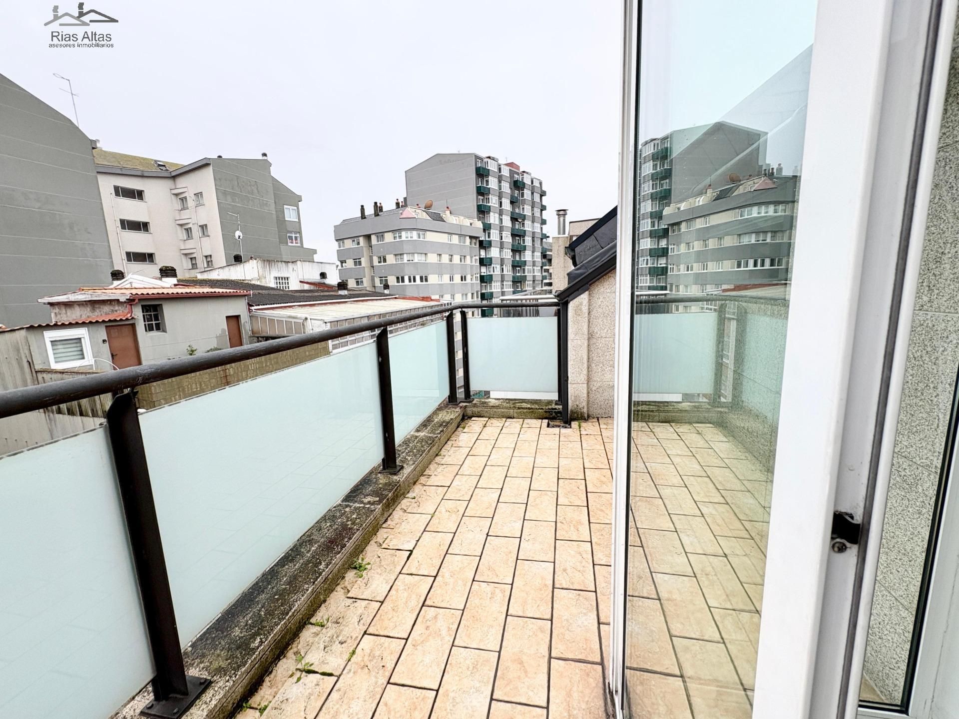 Terrace of Flat to rent in A Coruña Capital   with Heating, Parquet flooring and Terrace