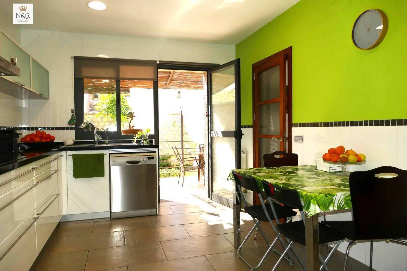Küche von Haus oder Chalet zur Miete in Binissalem mit Klimaanlage, Heizung und Privatgarten