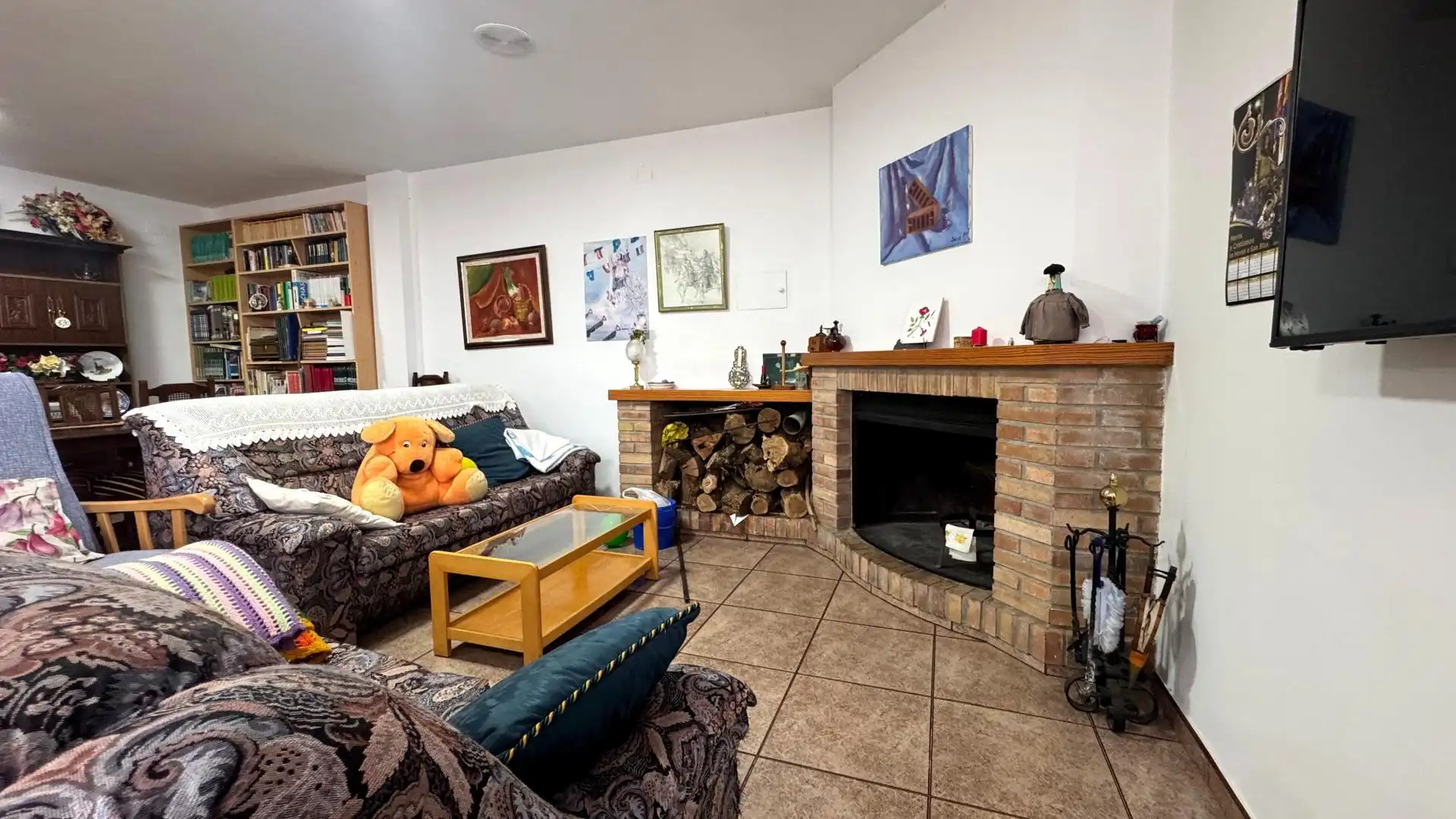 Sala de estar de Casa adosada en venta en Sax con Aire acondicionado, Calefacción y Terraza