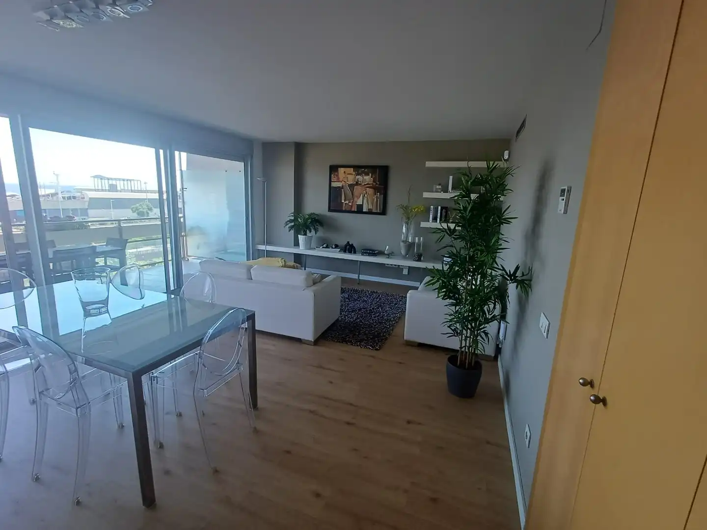 Sala de estar de Piso en venta en Sant Adrià de Besòs con Aire acondicionado, Calefacción y Jardín privado