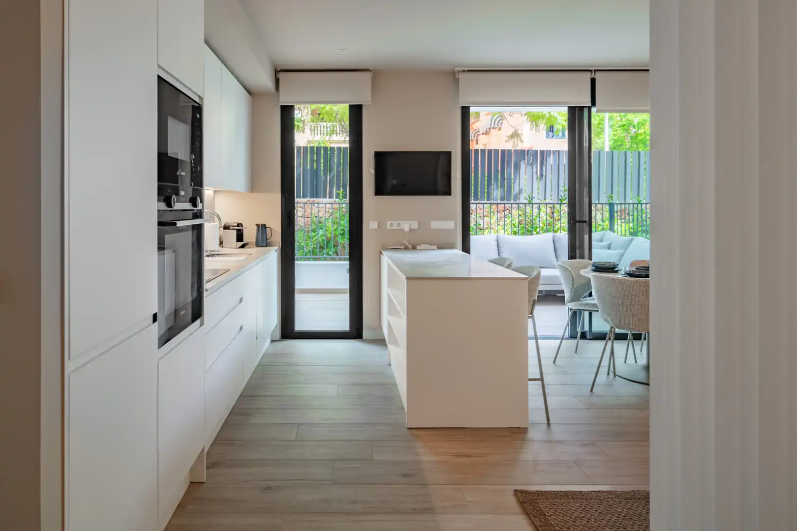 Cocina de Apartamento de alquiler en Jávea / Xàbia con Aire acondicionado, Calefacción y Parquet