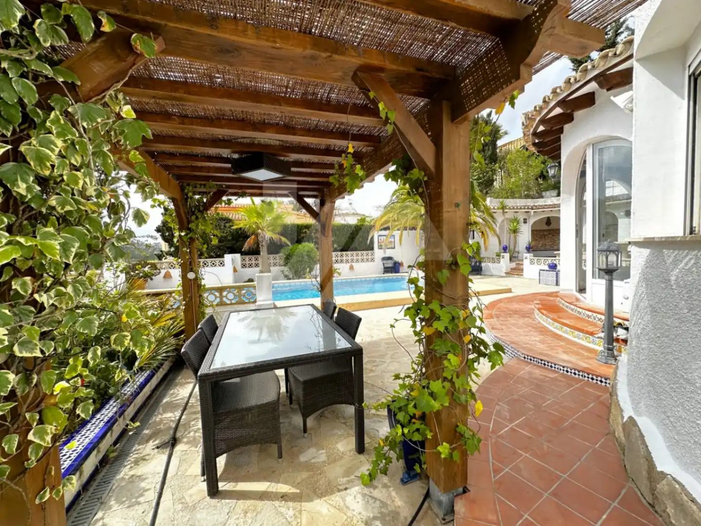 Terraza de Casa o chalet en venta en Benitachell / El Poble Nou de Benitatxell con Aire acondicionado, Calefacción y Jardín privado