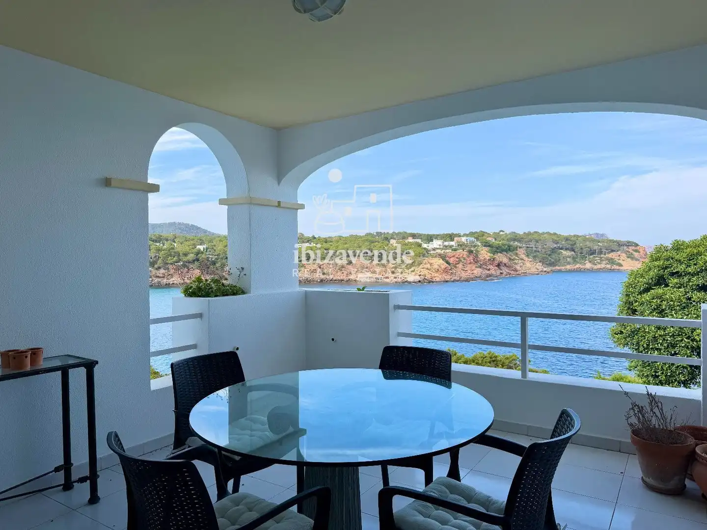 Balcony of Flat for rent in Santa Eulària des Riu  with Air Conditioner, Terrace and Swimming Pool