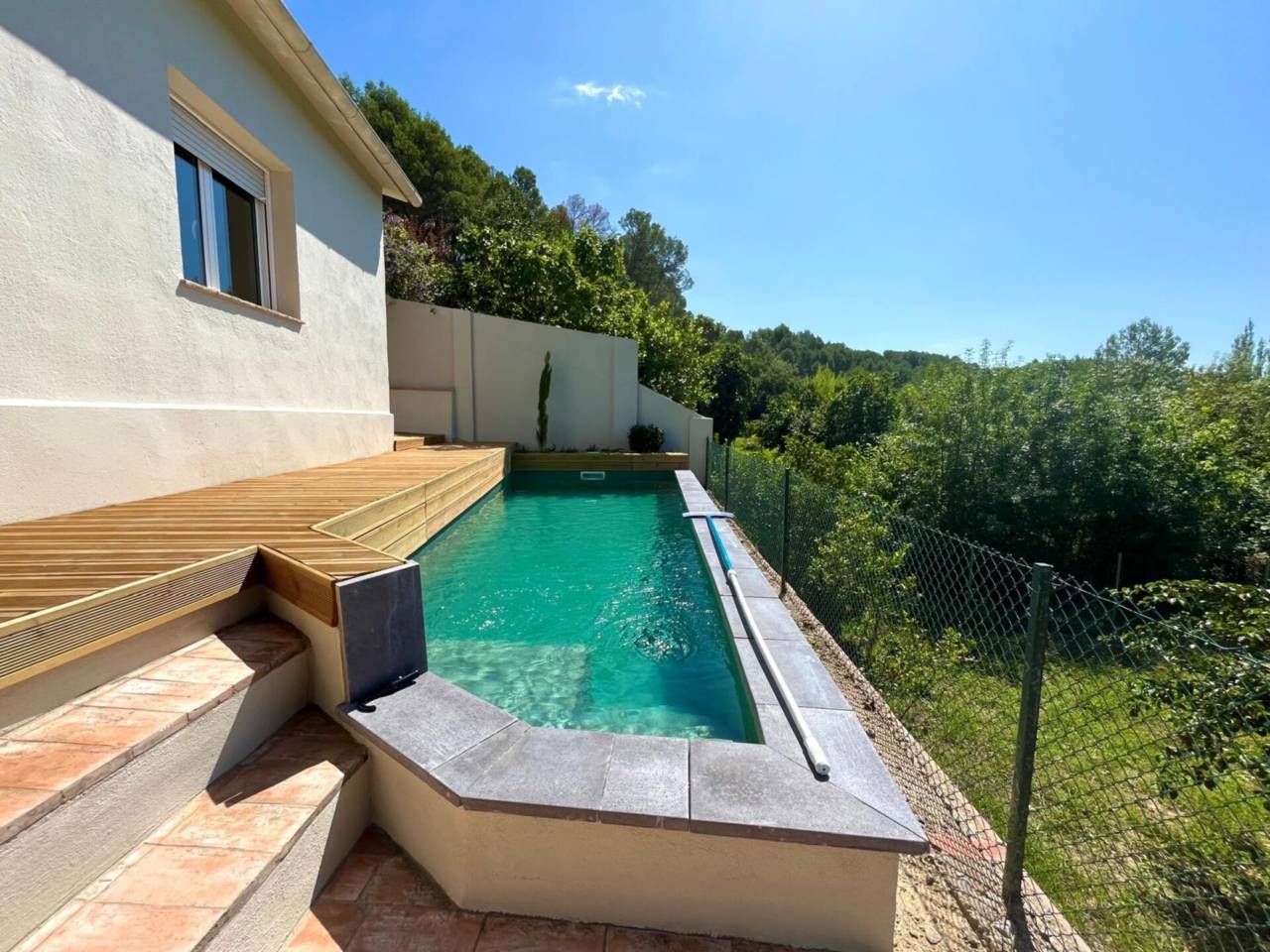 Swimming pool of House or chalet for sale in Banyoles  with Air Conditioner, Private garden and Parquet flooring