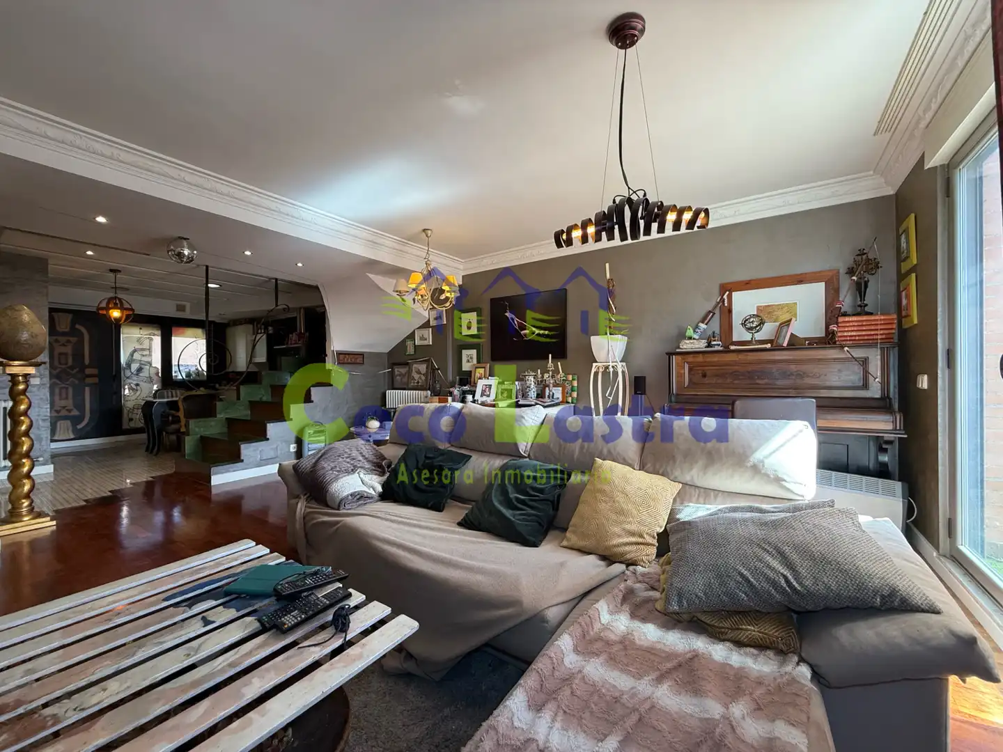 Wohnzimmer von Maisonette zum Verkauf in Salamanca mit Heizung, Terrasse und Ofen