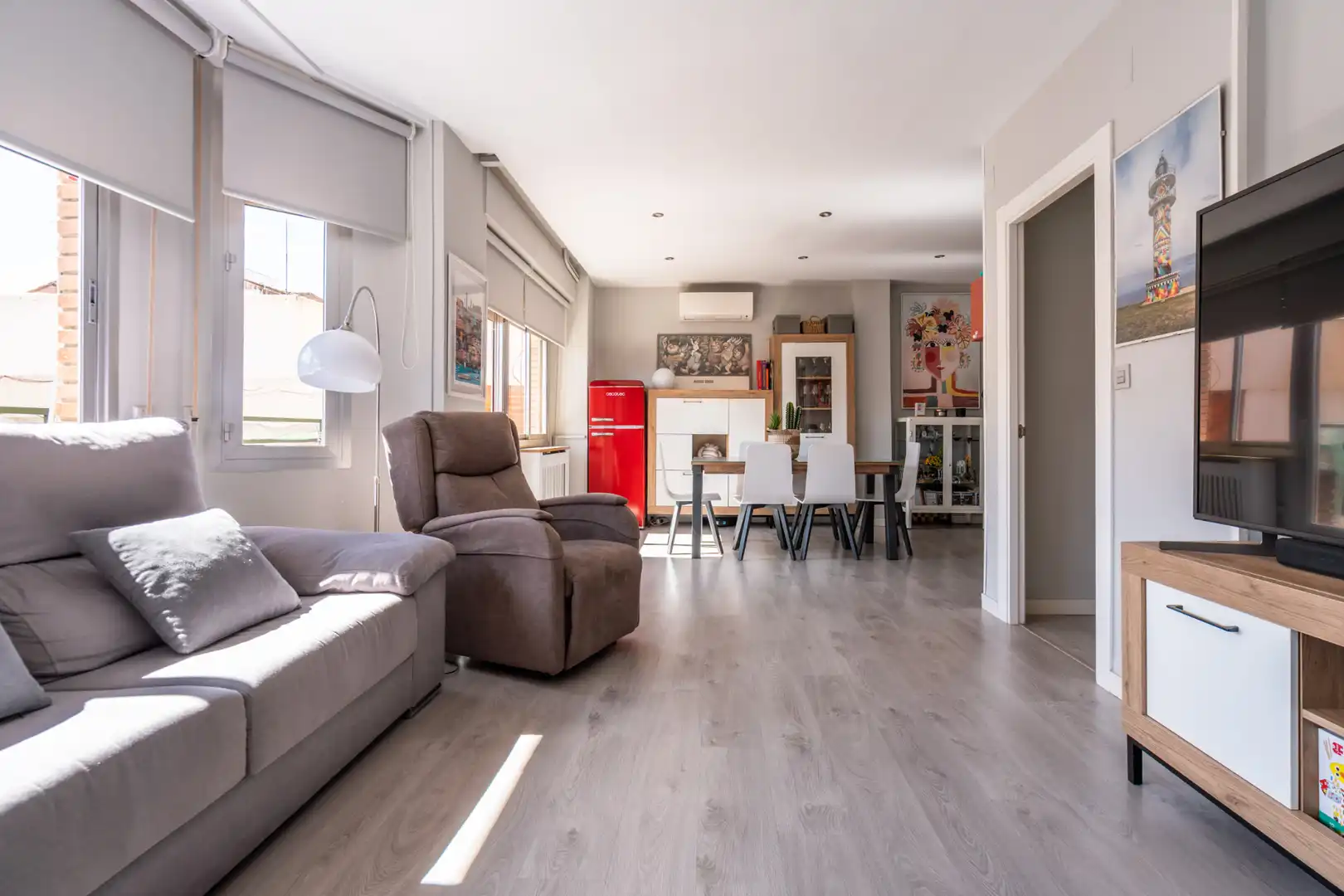 Sala de estar de Piso en venta en Albacete con Aire acondicionado, Calefacción y Terraza