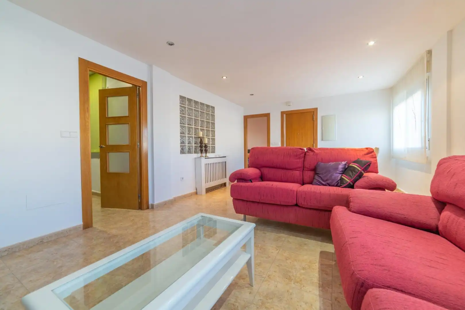 Sala d'estar de Planta baixa en venda en San Javier amb Terrassa, Moblat i Balcó