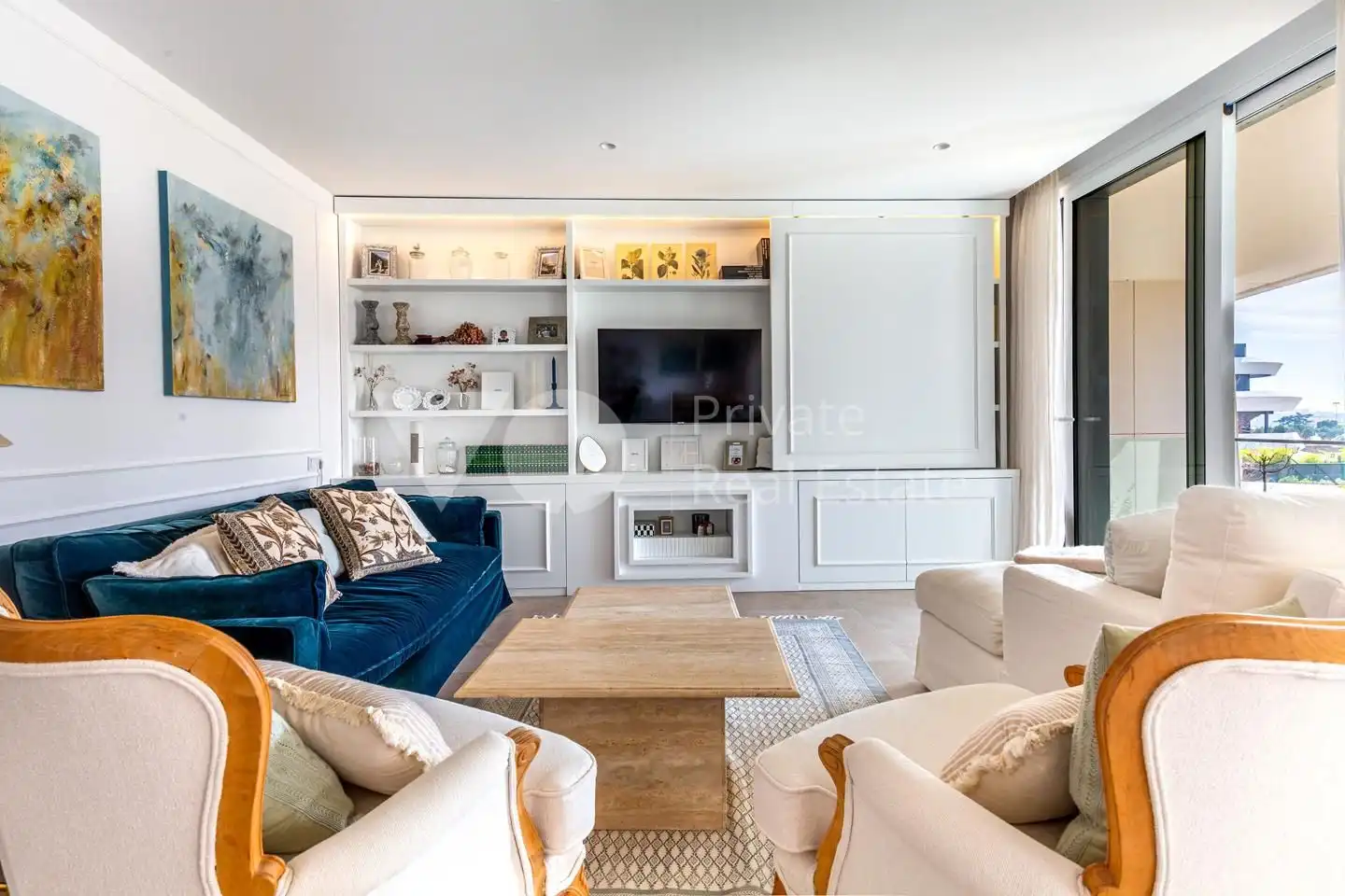 Sala de estar de Piso en venta en Pozuelo de Alarcón con Aire acondicionado, Calefacción y Terraza