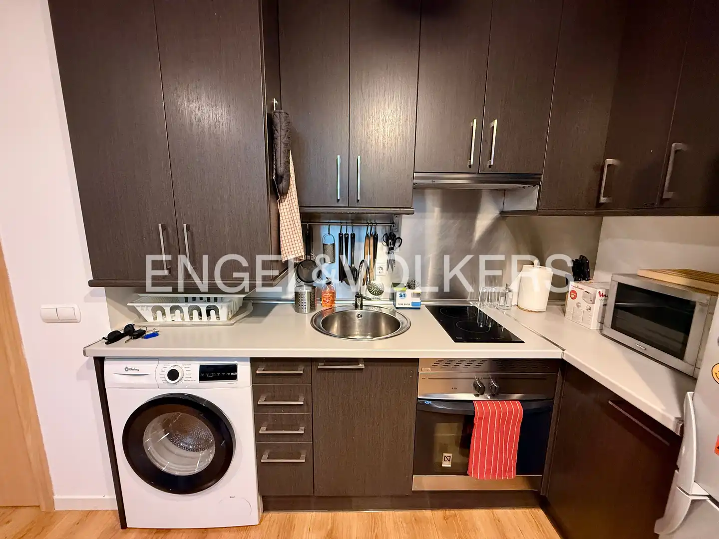 Küche von Maisonette zur Miete in Madrid mit Klimaanlage, Heizung und Privatgarten