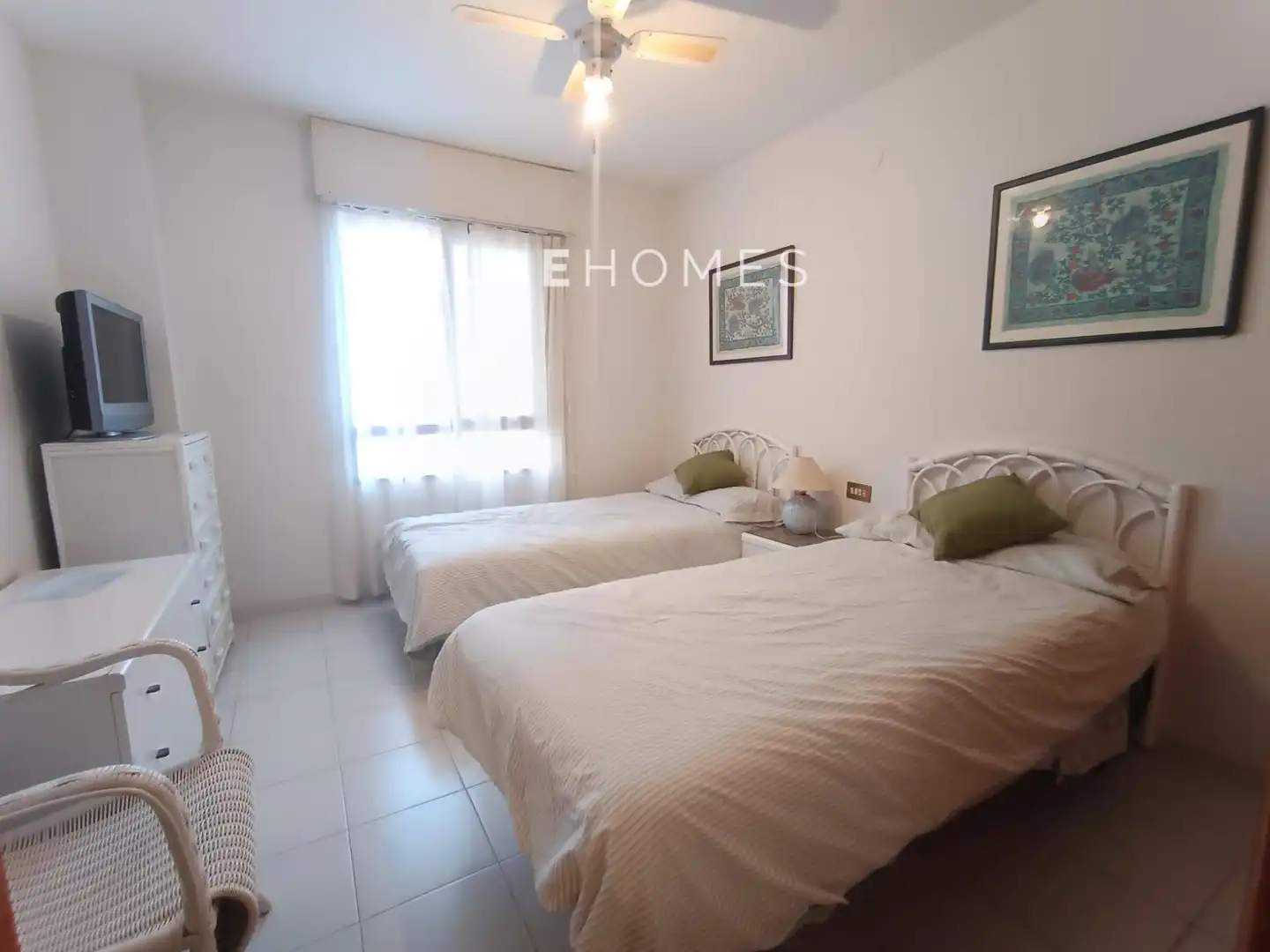 Bedroom of Apartments for rent in Benicasim / Benicàssim  with Air Conditioner, Terrace and Furnished