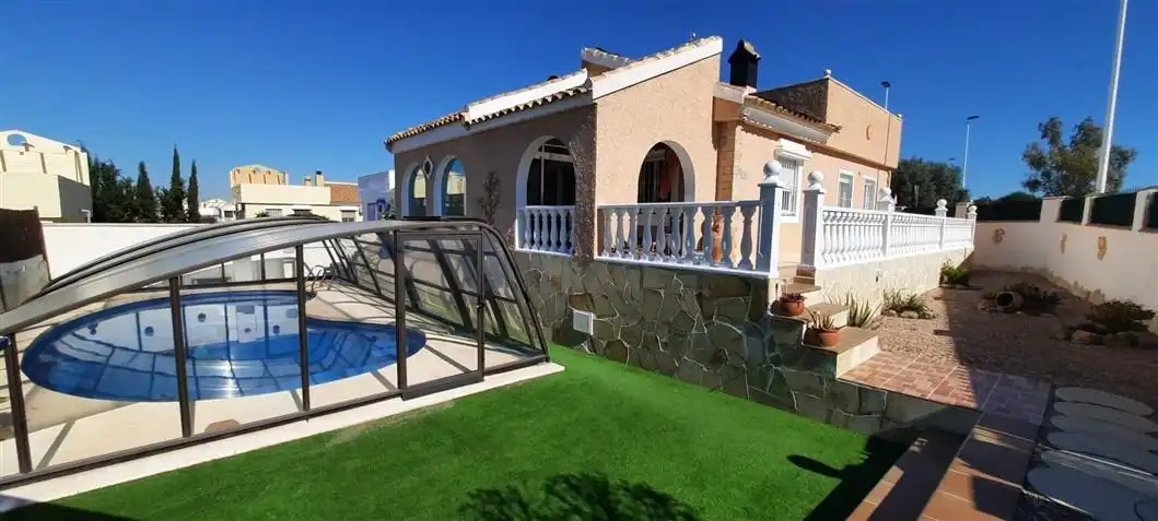 Vista exterior de Casa o chalet en venta en Mazarrón con Aire acondicionado, Jardín privado y Terraza