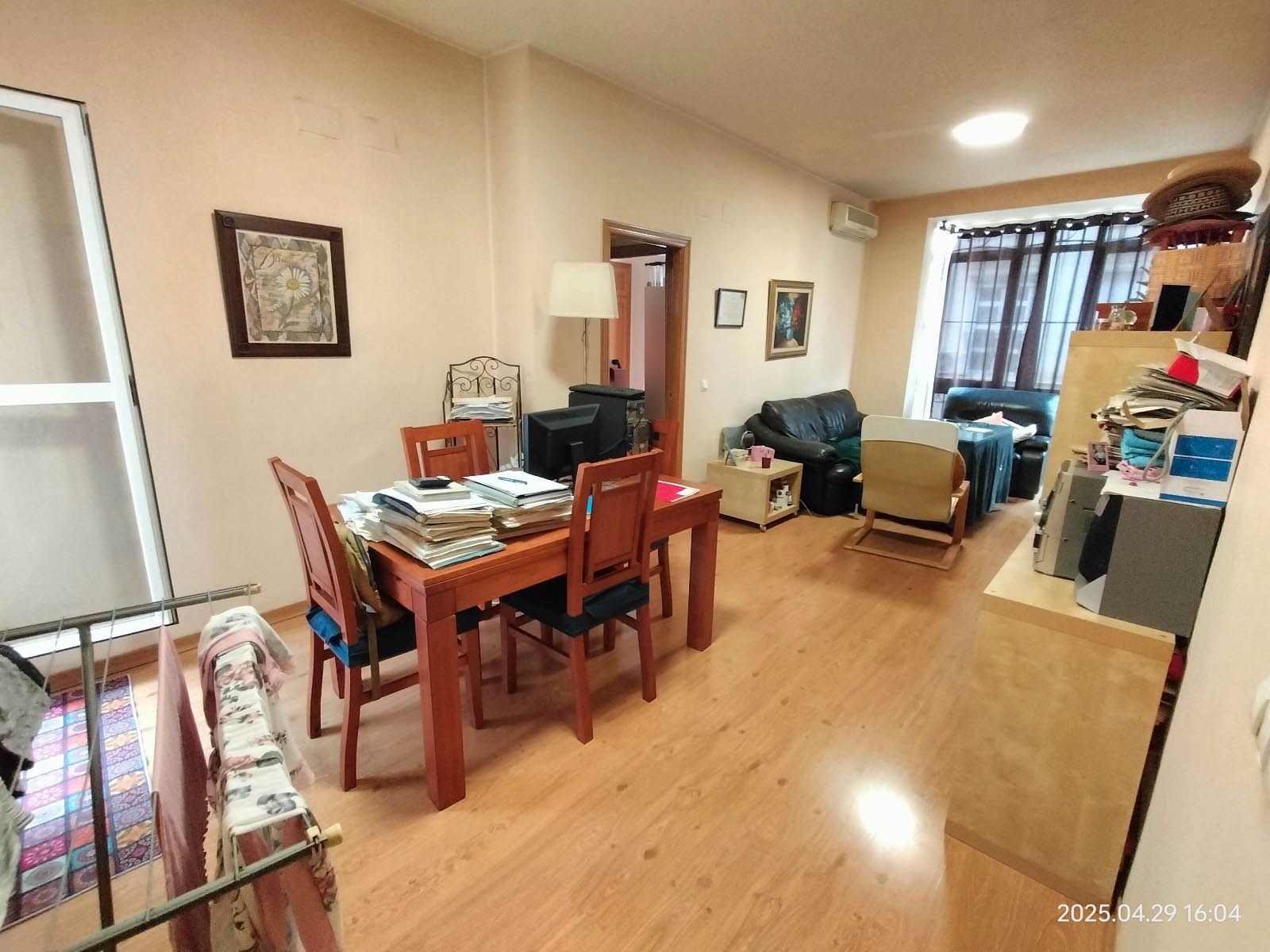 Dining room of Flat for sale in  Huelva Capital  with Air Conditioner, Terrace and Furnished