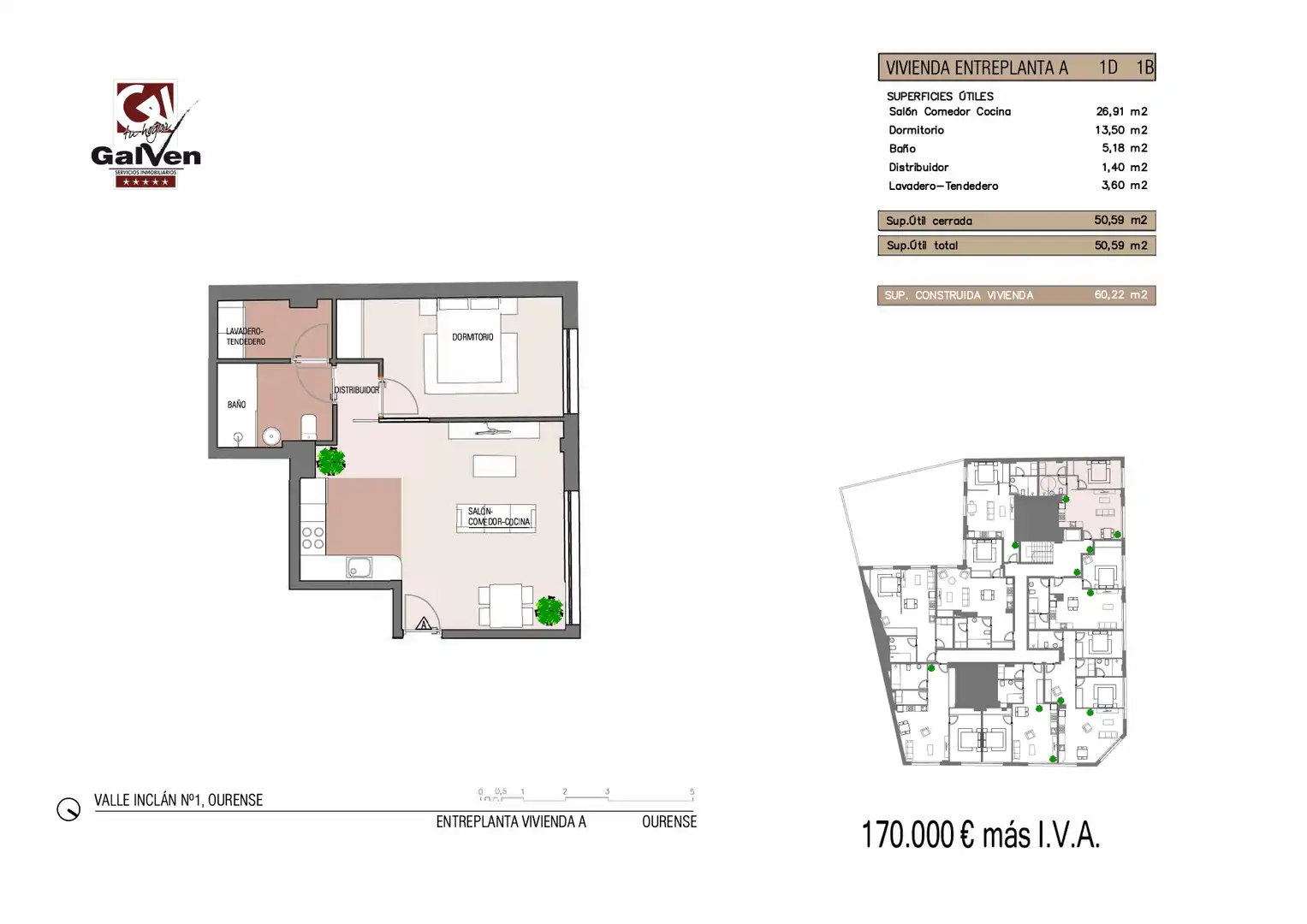 Study for sale in Ourense Capital   with Air Conditioner, Heating and Parquet flooring