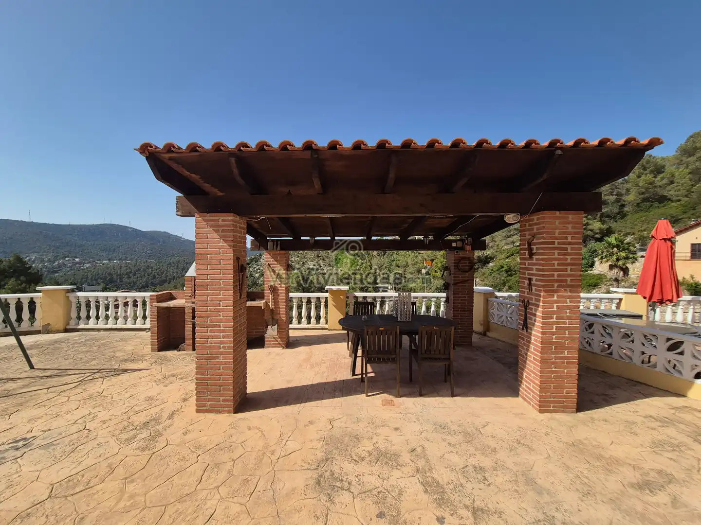 Terraza de Casa o chalet en venta en Olesa de Bonesvalls con Aire acondicionado, Calefacción y Jardín privado