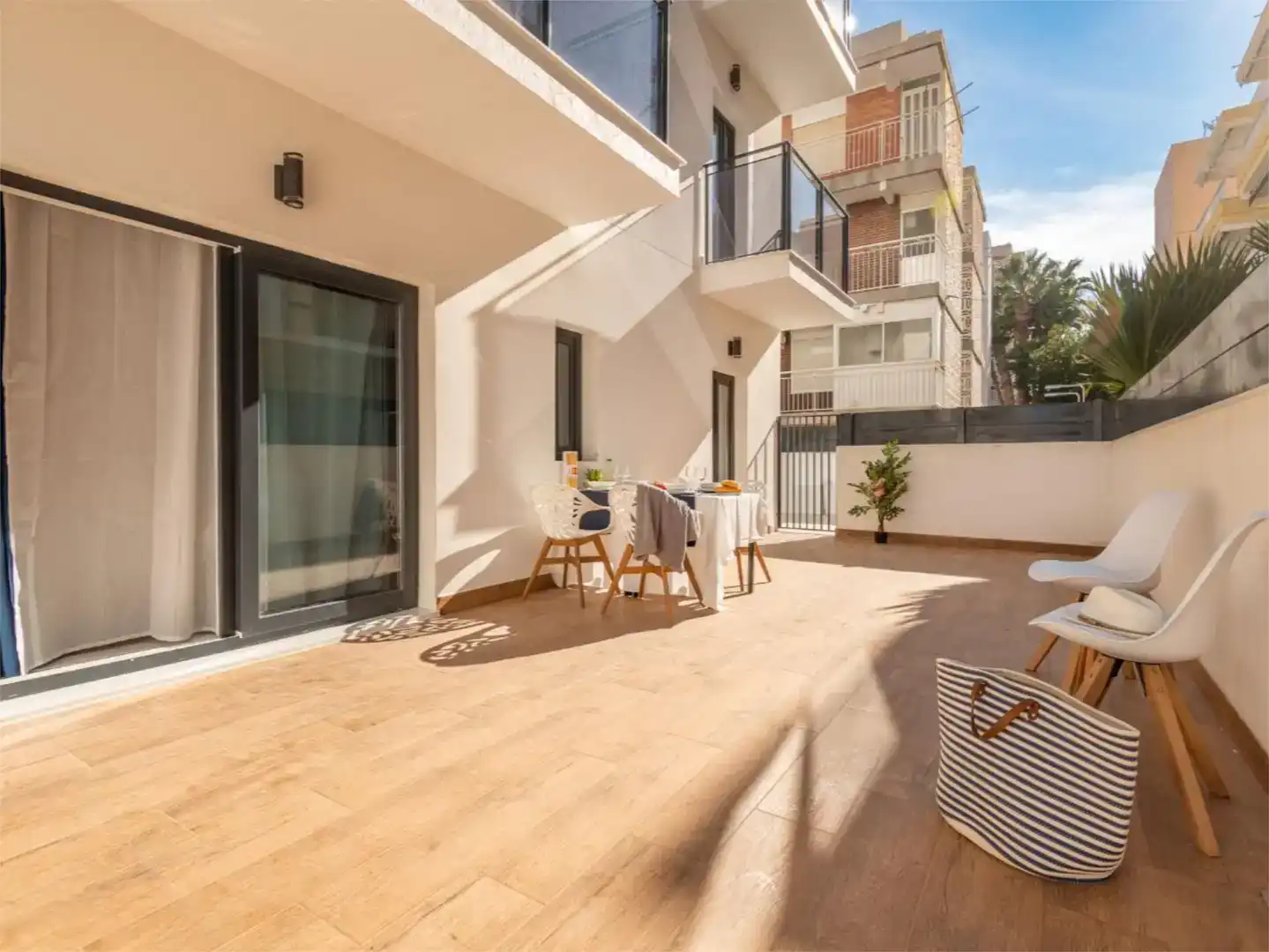 Terrace of Commercial properties for sale in Santa Pola  with Air Conditioner