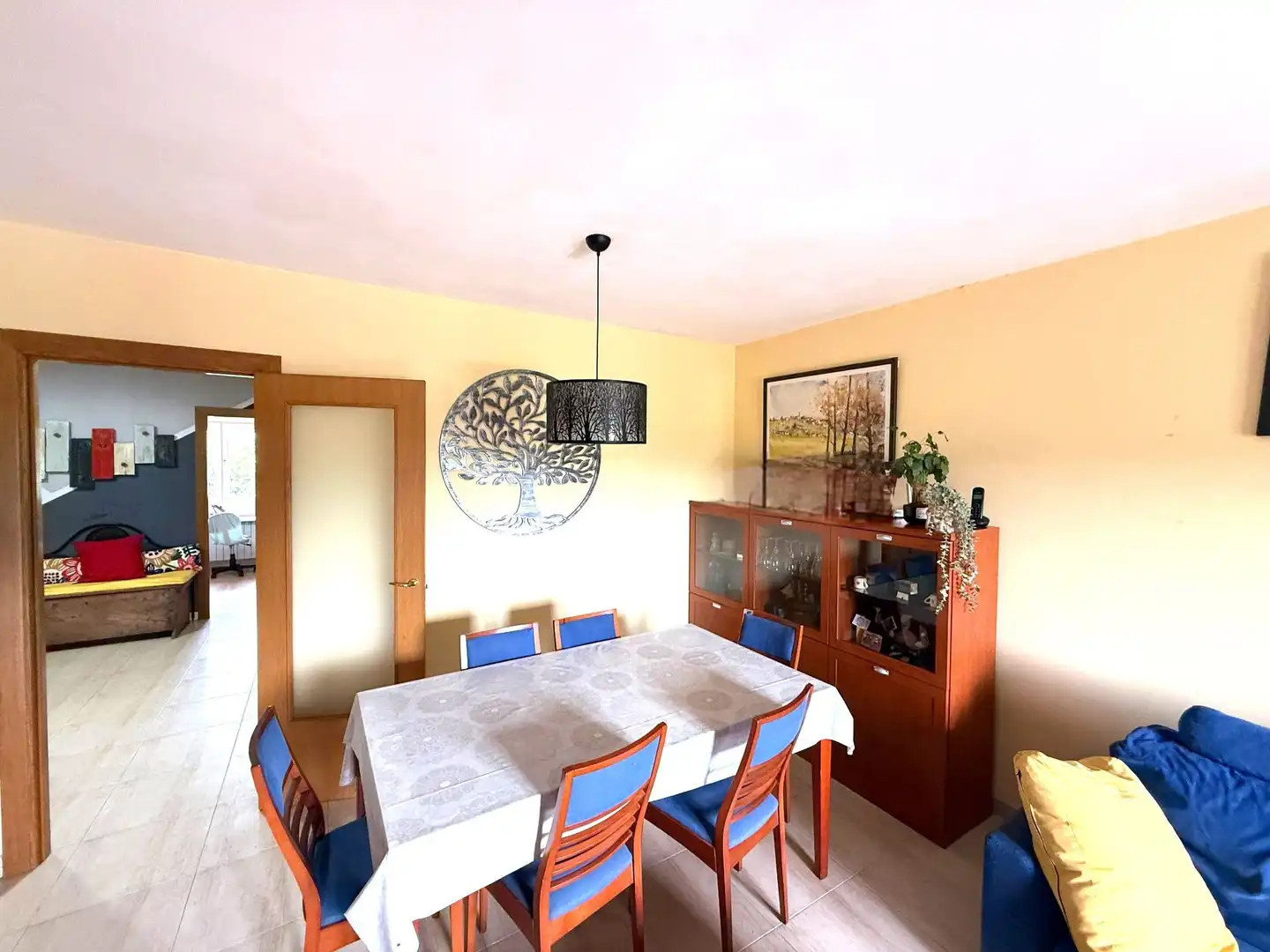 Dining room of Houses for sale in La Vall d'en Bas  with Air Conditioner, Heating and Terrace