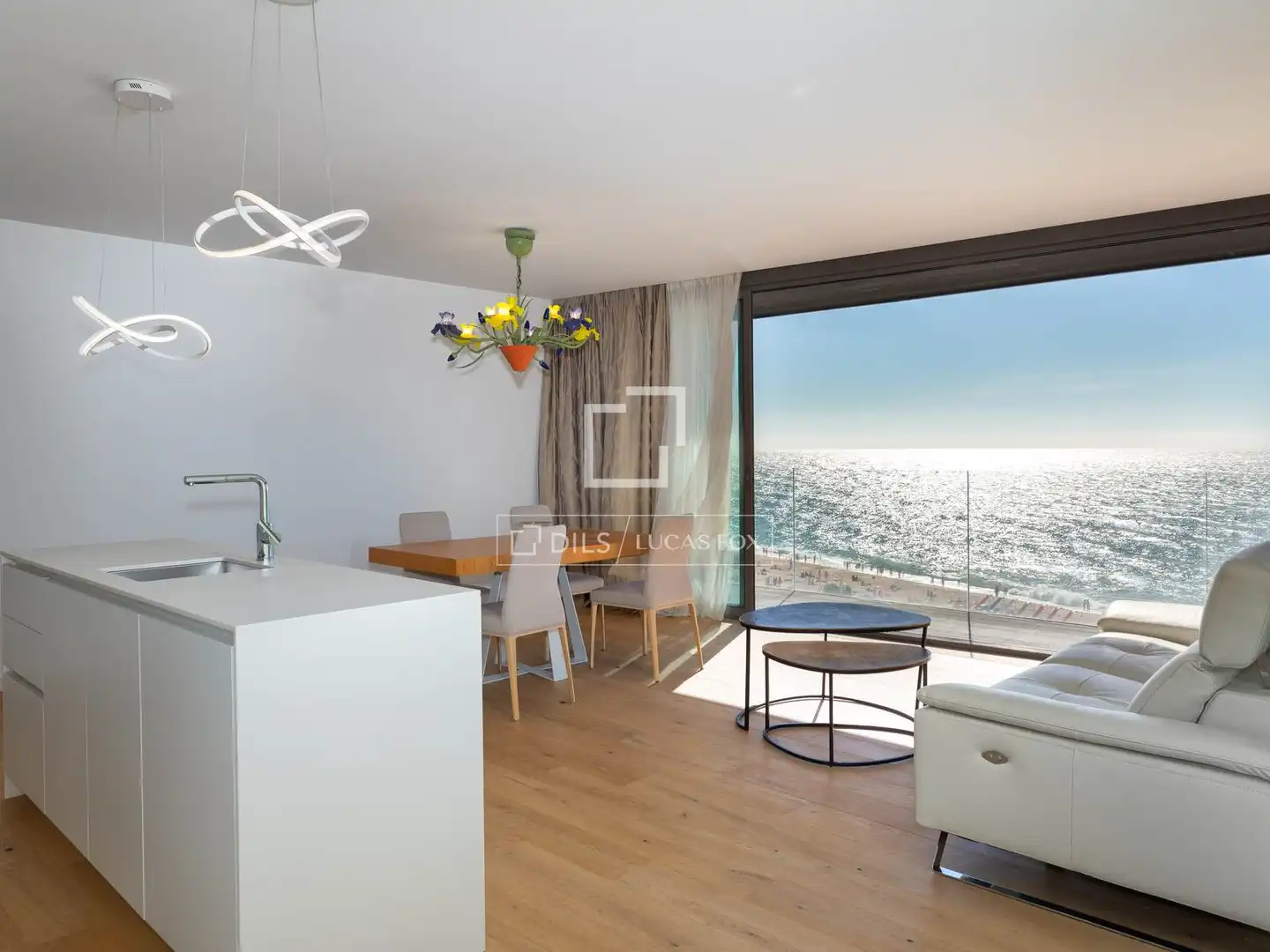 Esszimmer von Wohnung zum Verkauf in Lloret de Mar mit Klimaanlage, Terrasse und Schwimmbad