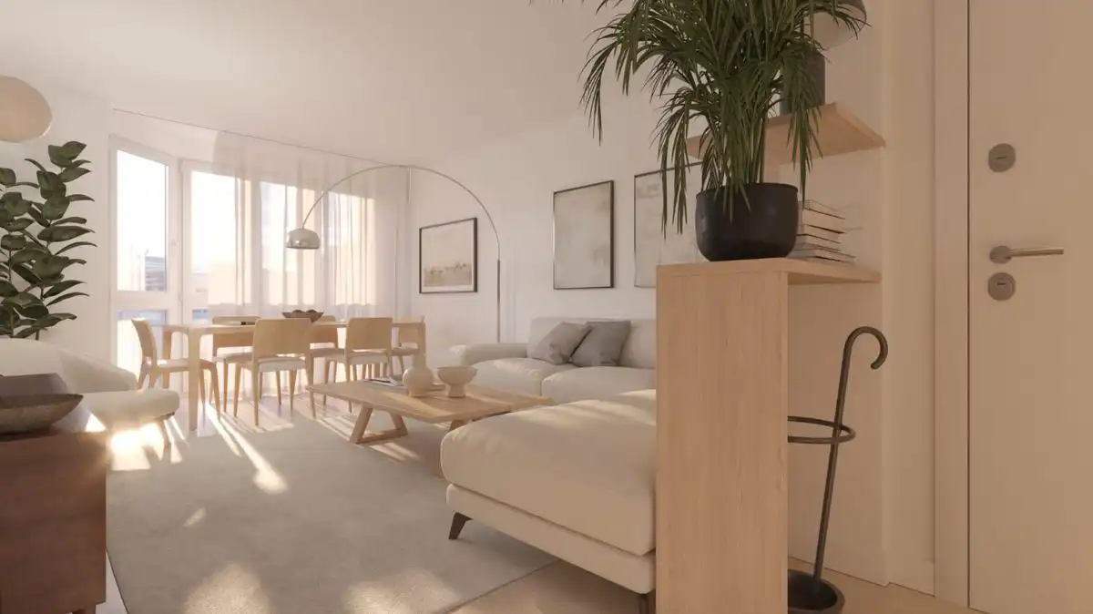Sala d'estar de Pis en venda en Madrid amb Aire condicionat, Calefacció i Moblat