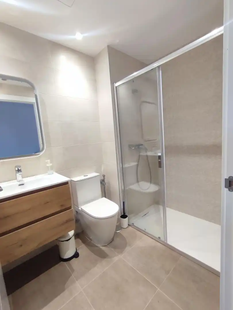 Badezimmer von Wohnung zur Miete in Oviedo  mit Heizung, Terrasse und Möbliert