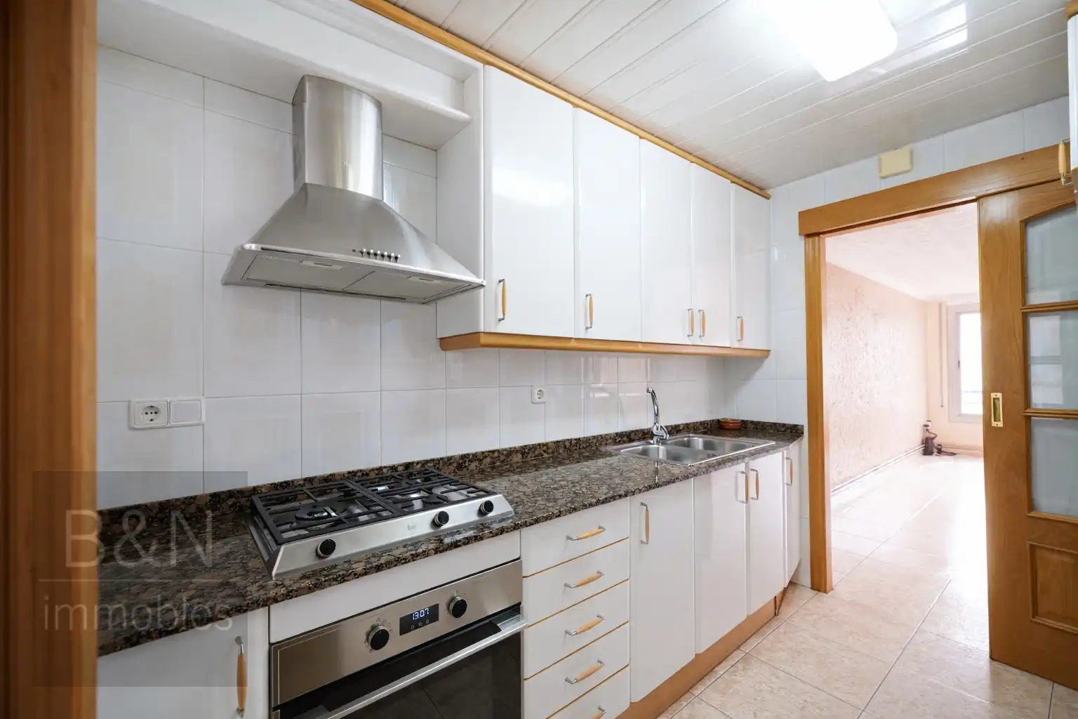 Kitchen of Flat for sale in Terrassa  with Heating