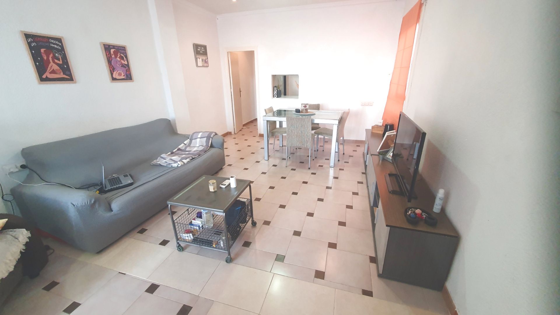 Sala d'estar de Pis en venda en Elda amb Aire condicionat, Moblat i Forn