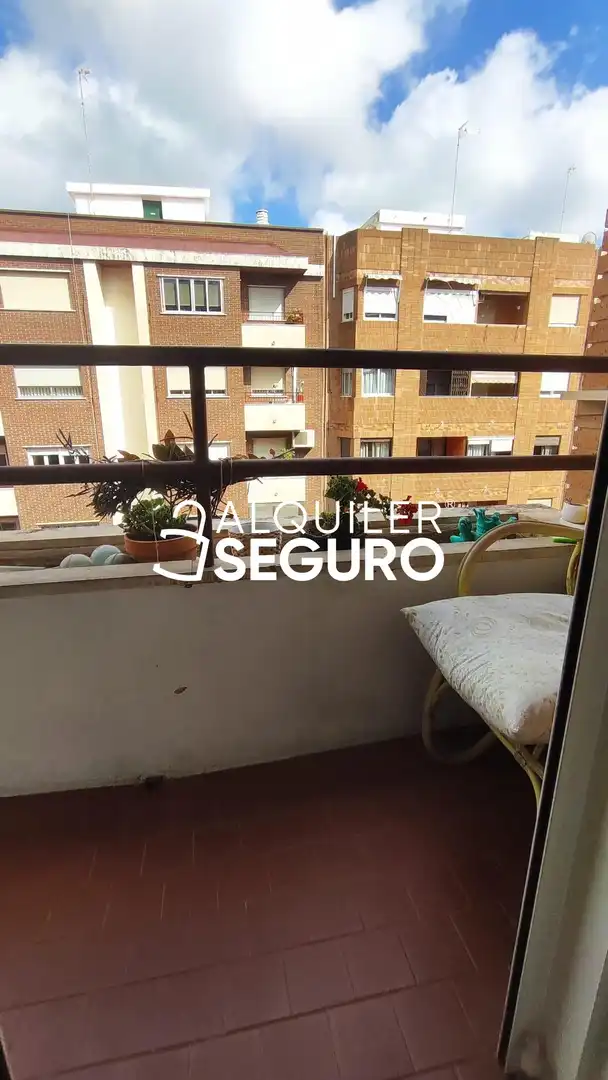 Balcony of Flat for rent in Valencia  with Air Conditioner, Heating and Terrace