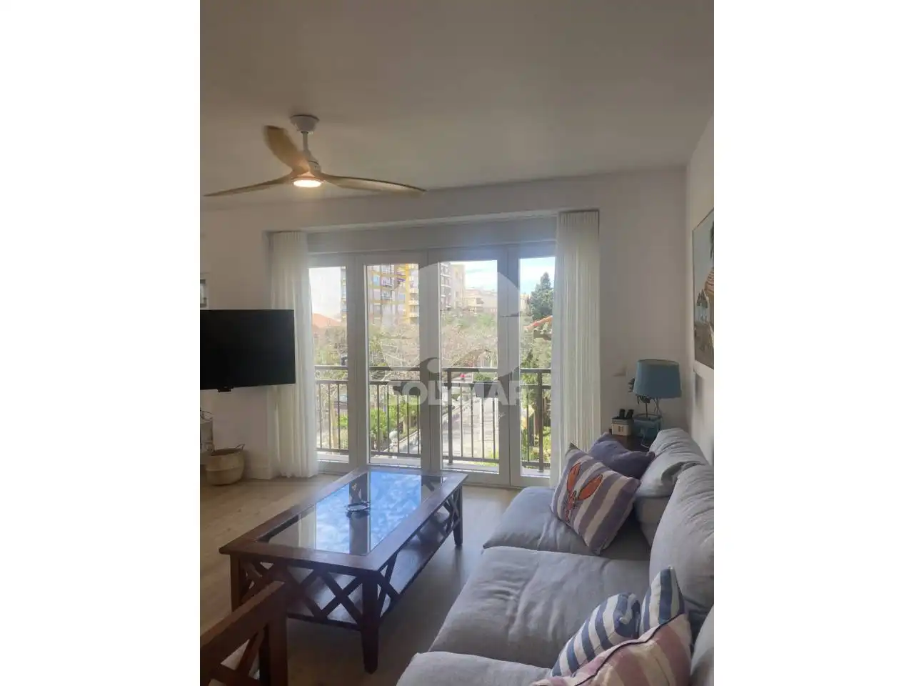 Living room of Flat for rent in Vélez-Málaga  with Air Conditioner, Furnished and Balcony