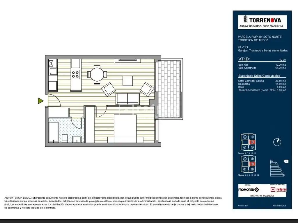 Piso en venta en Torrejón de Ardoz con Calefacción, Terraza y Trastero
