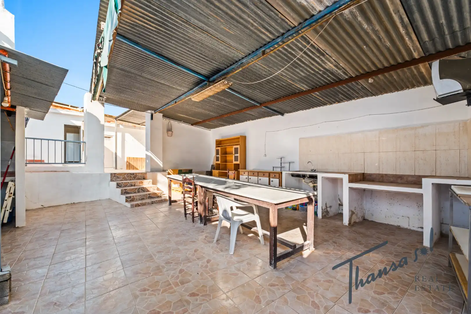 Terrassa de Casa adosada en venda en Alicante / Alacant amb Aire condicionat, Jardí privat i Terrassa