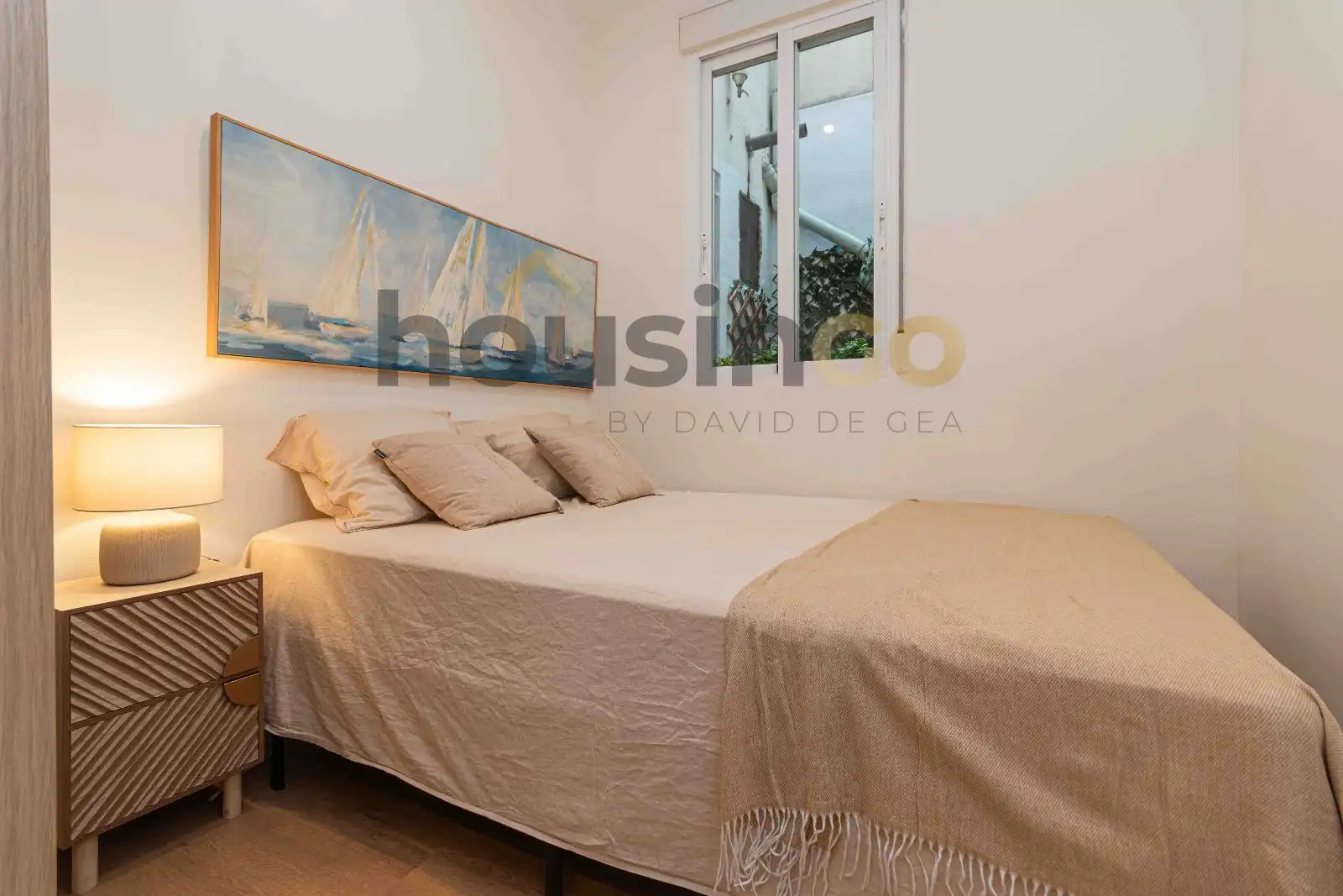 Bedroom of Flat for sale in Madrid  with Heating, Parquet flooring and Terrace