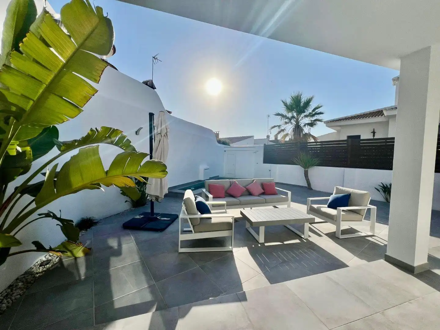 Terrace of Houses for rent in Almonte  with Air Conditioner, Private garden and Terrace