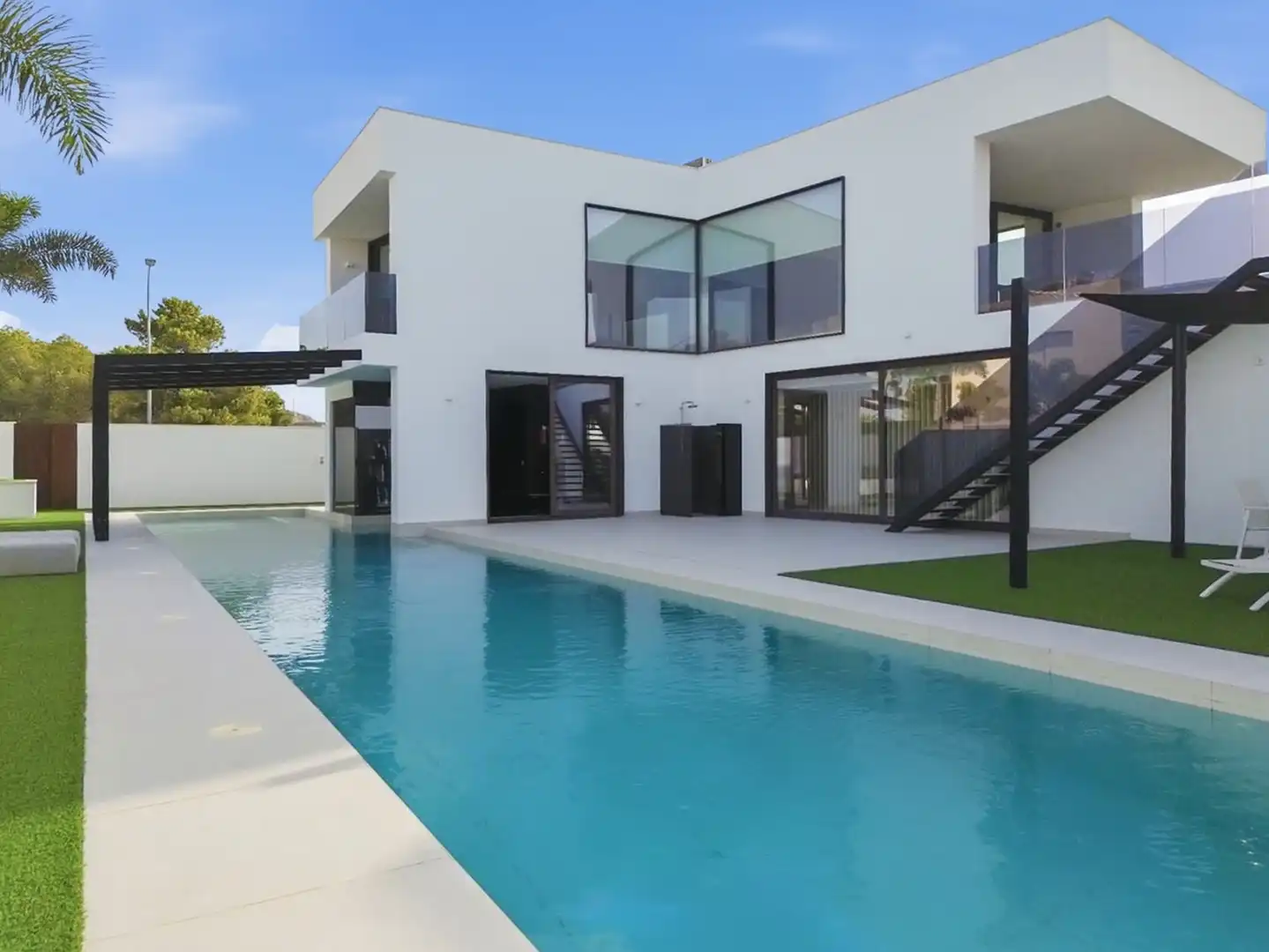 Swimming pool of Houses for sale in Vera  with Air Conditioner, Heating and Private garden