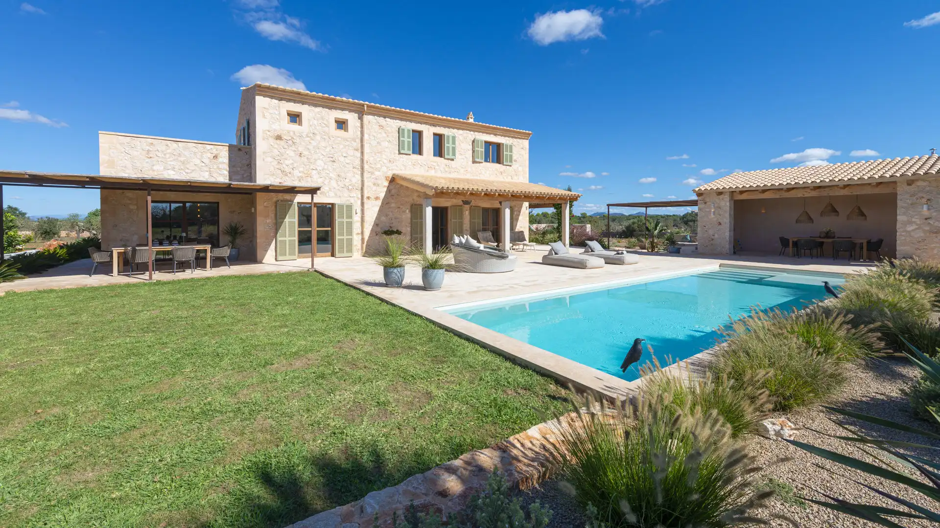 Exterior view of Country homes for sale in Ses Salines  with Air Conditioner, Heating and Terrace