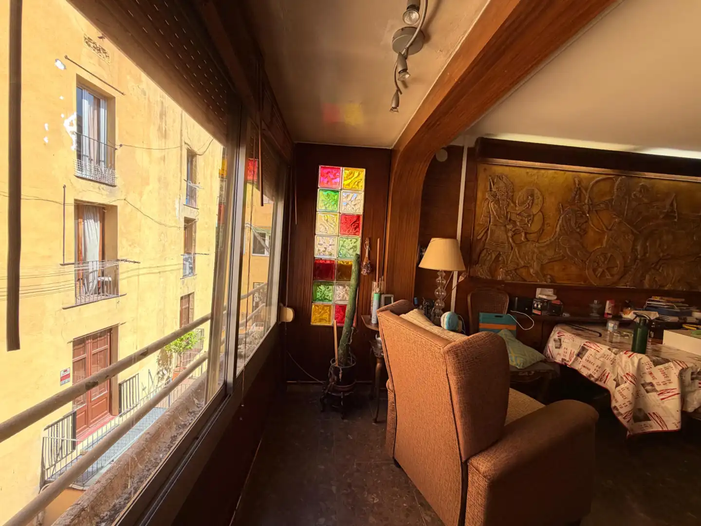 Sala de estar de Piso en venta en Barcelona con Horno y Balcón