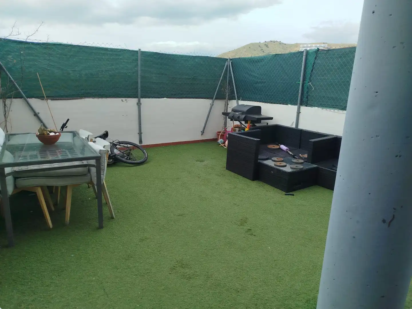 Terrace of Flat for sale in Rincón de la Victoria  with Air Conditioner, Heating and Private garden