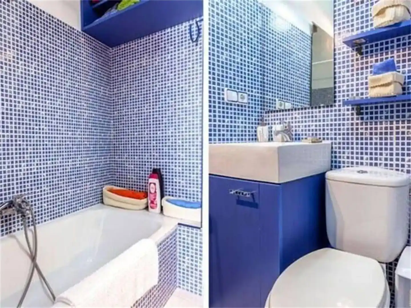 Badezimmer von Wohnungen zur Miete in Valencia mit Klimaanlage und Möbliert