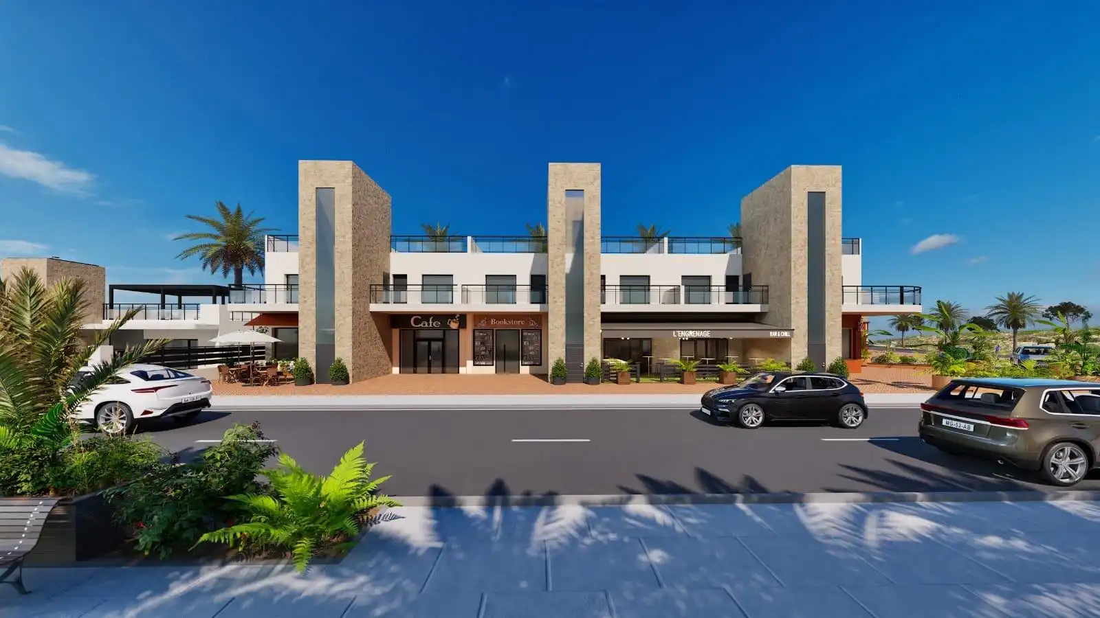 Vista exterior de Ático en venta en Fuente Álamo de Murcia con Terraza y Piscina comunitaria