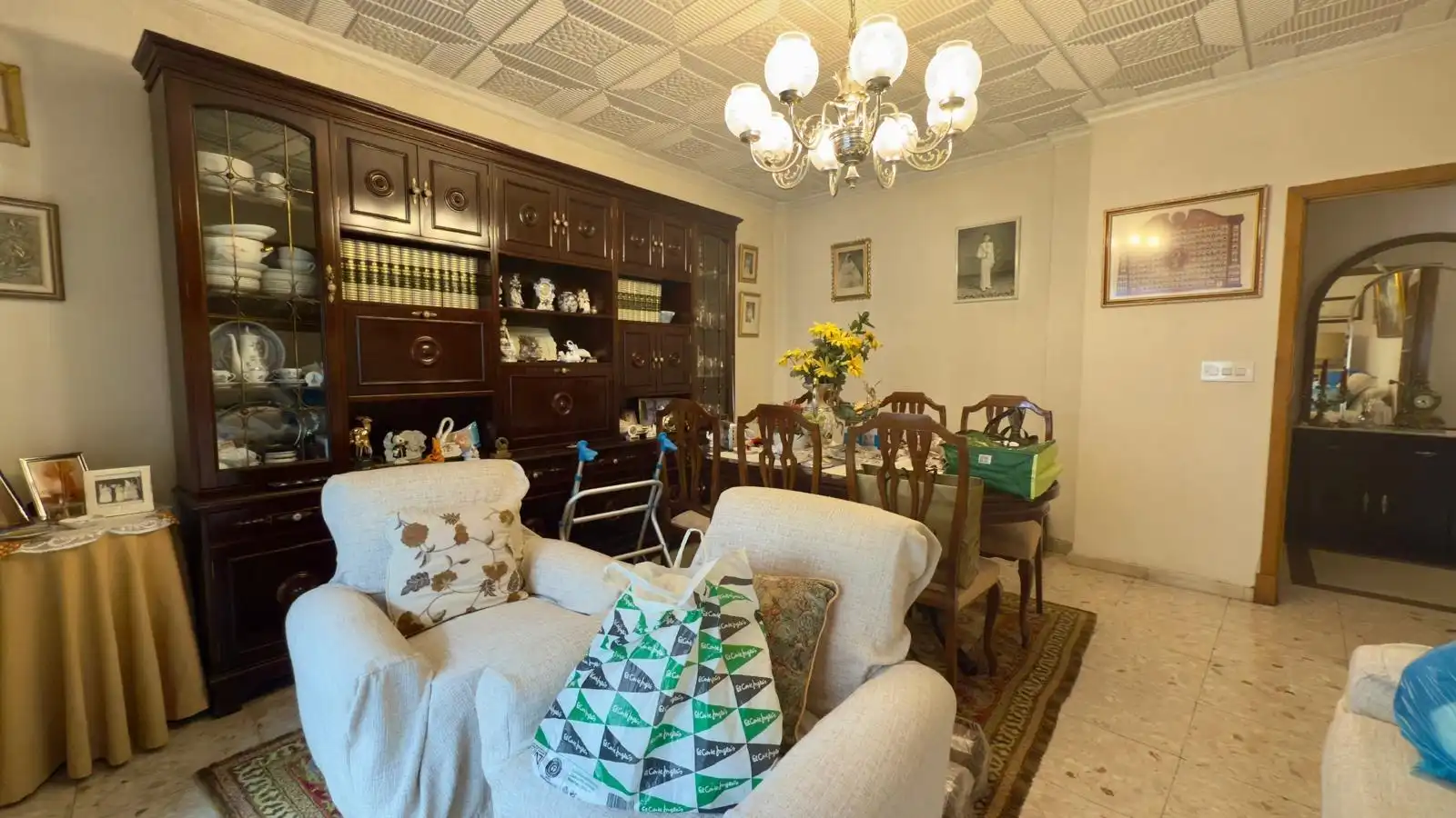 Dining room of Flat for sale in Ourense Capital   with Heating, Storage room and Furnished