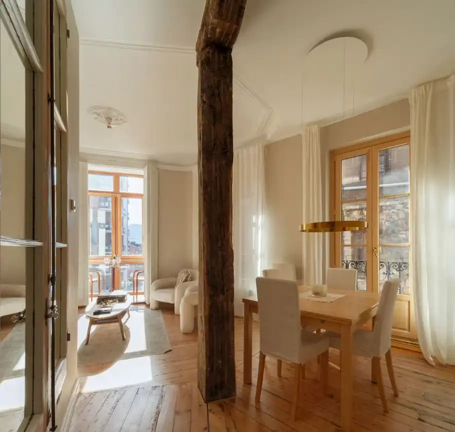 Living room of Apartments for rent in Bilbao   with Air Conditioner, Heating and Parquet flooring
