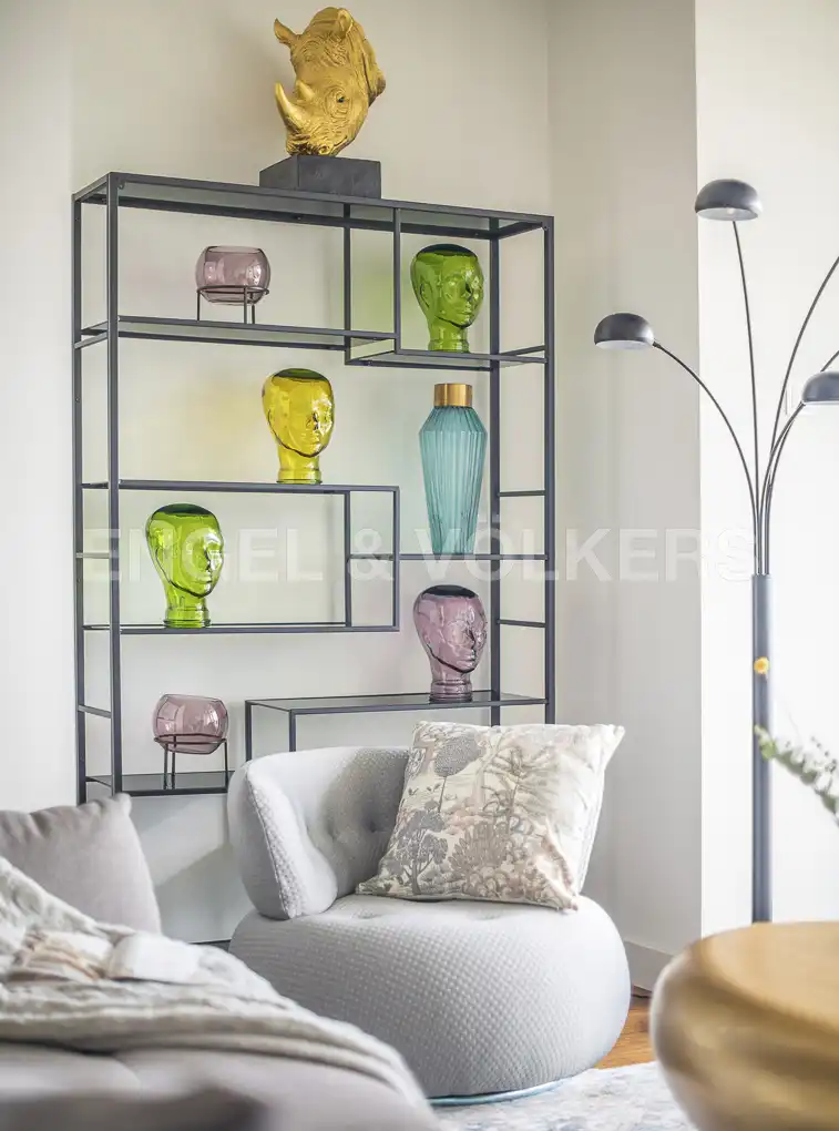 Sala de estar de Piso de alquiler en Barcelona con Aire acondicionado, Calefacción y Piscina
