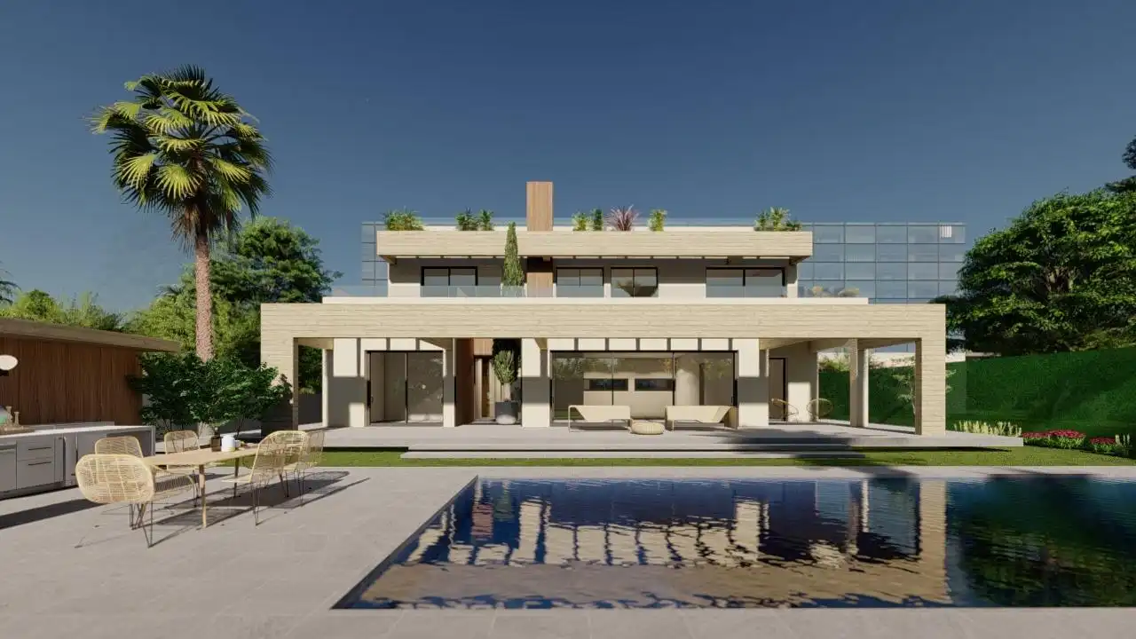Vista exterior de Residencial en venda en Estepona