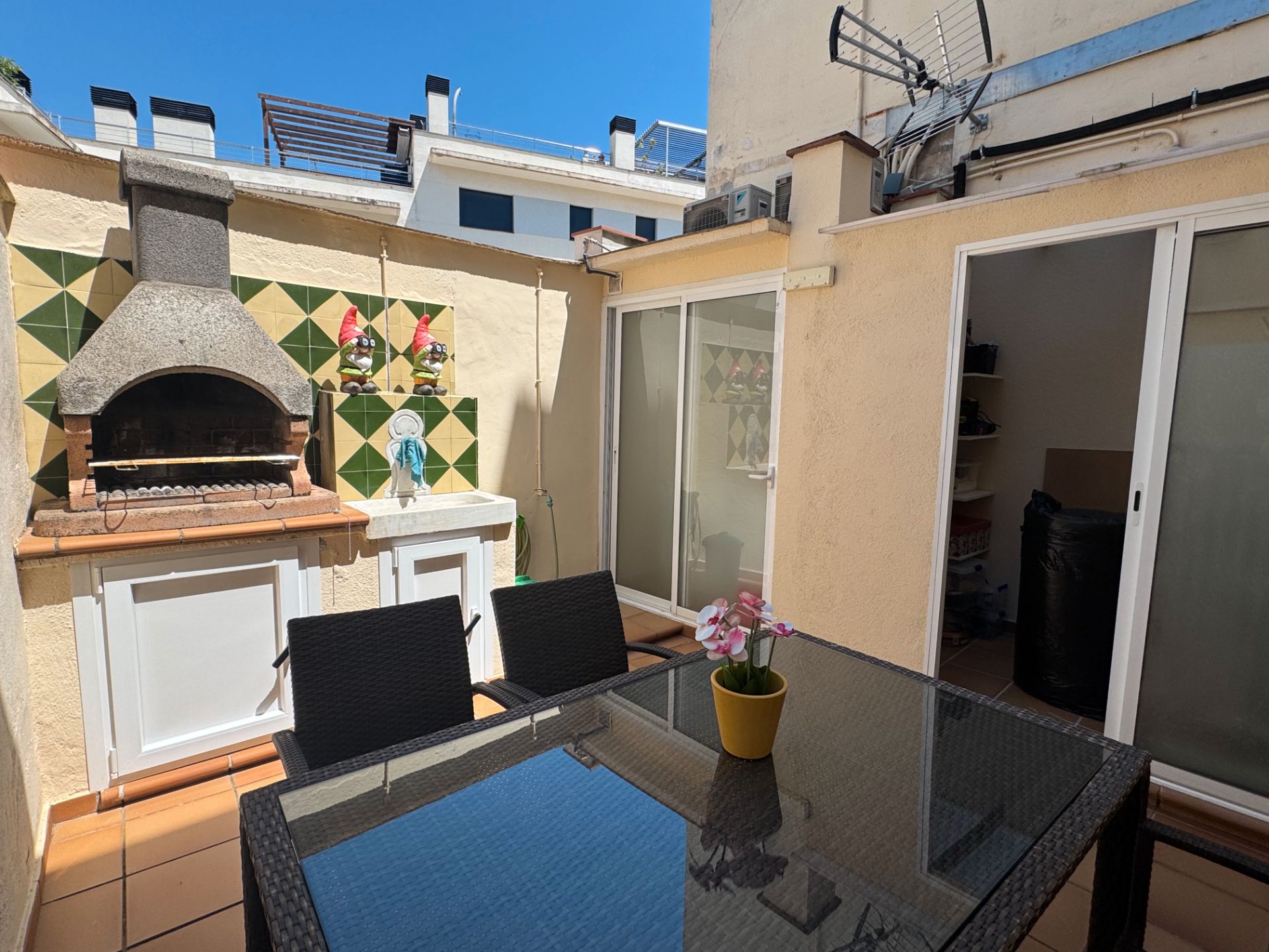 Terrassa de Apartament de lloguer en Sant Feliu de Guíxols amb Aire condicionat, Calefacció i Moblat