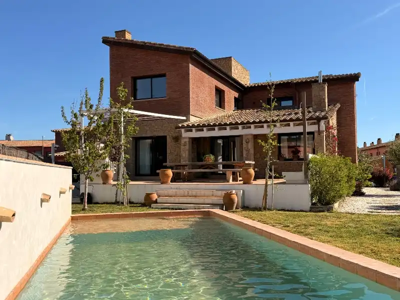 Swimming pool of Houses for sale in Vall-llobrega  with Air Conditioner, Heating and Private garden