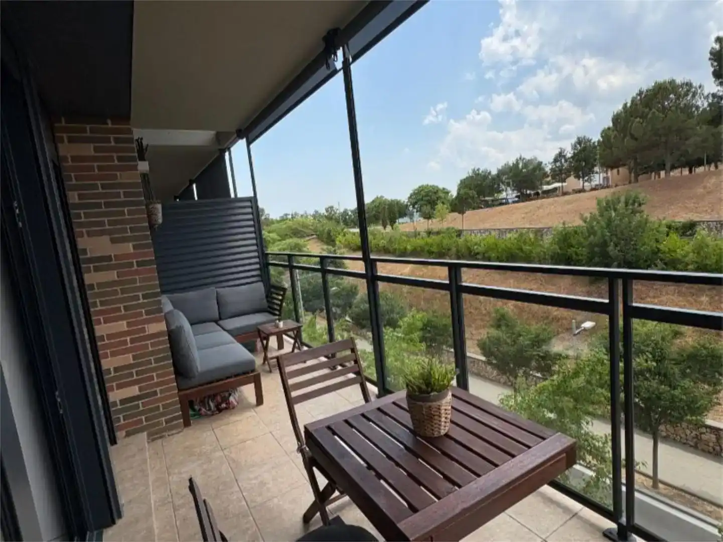Balcony of Flat for sale in Sabadell  with Air Conditioner and Swimming Pool