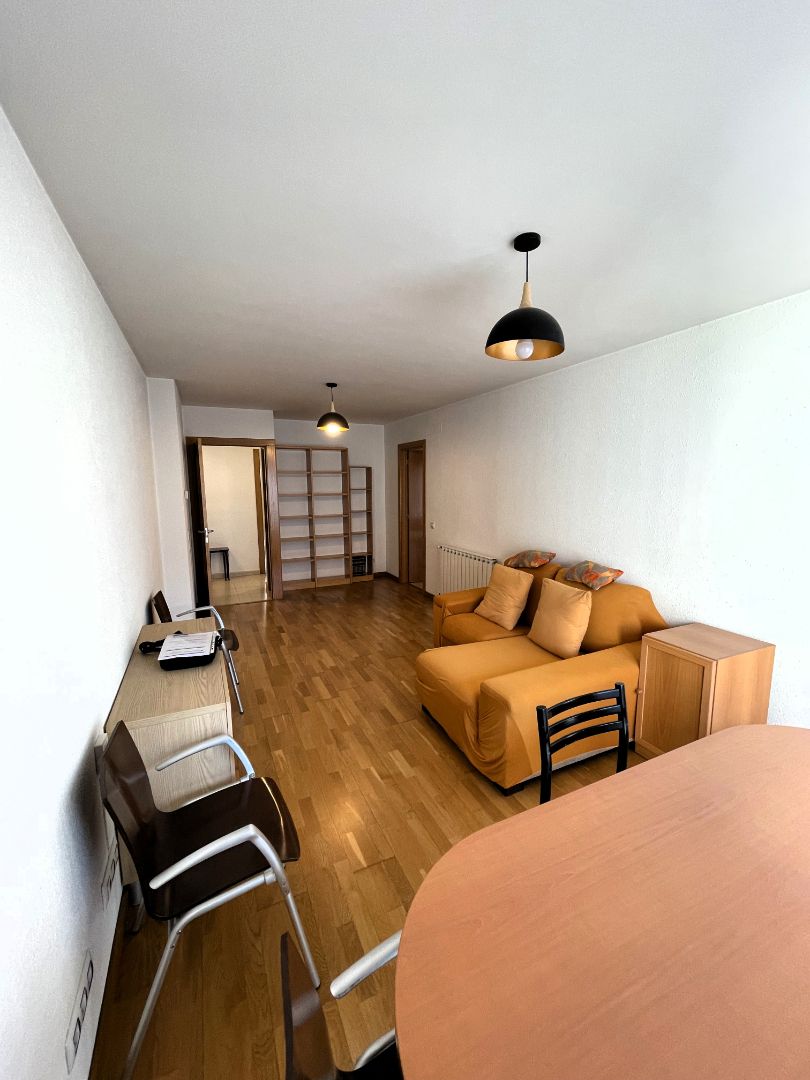 Sala d'estar de Pis en venda en Olot amb Calefacció, Terrassa i Moblat