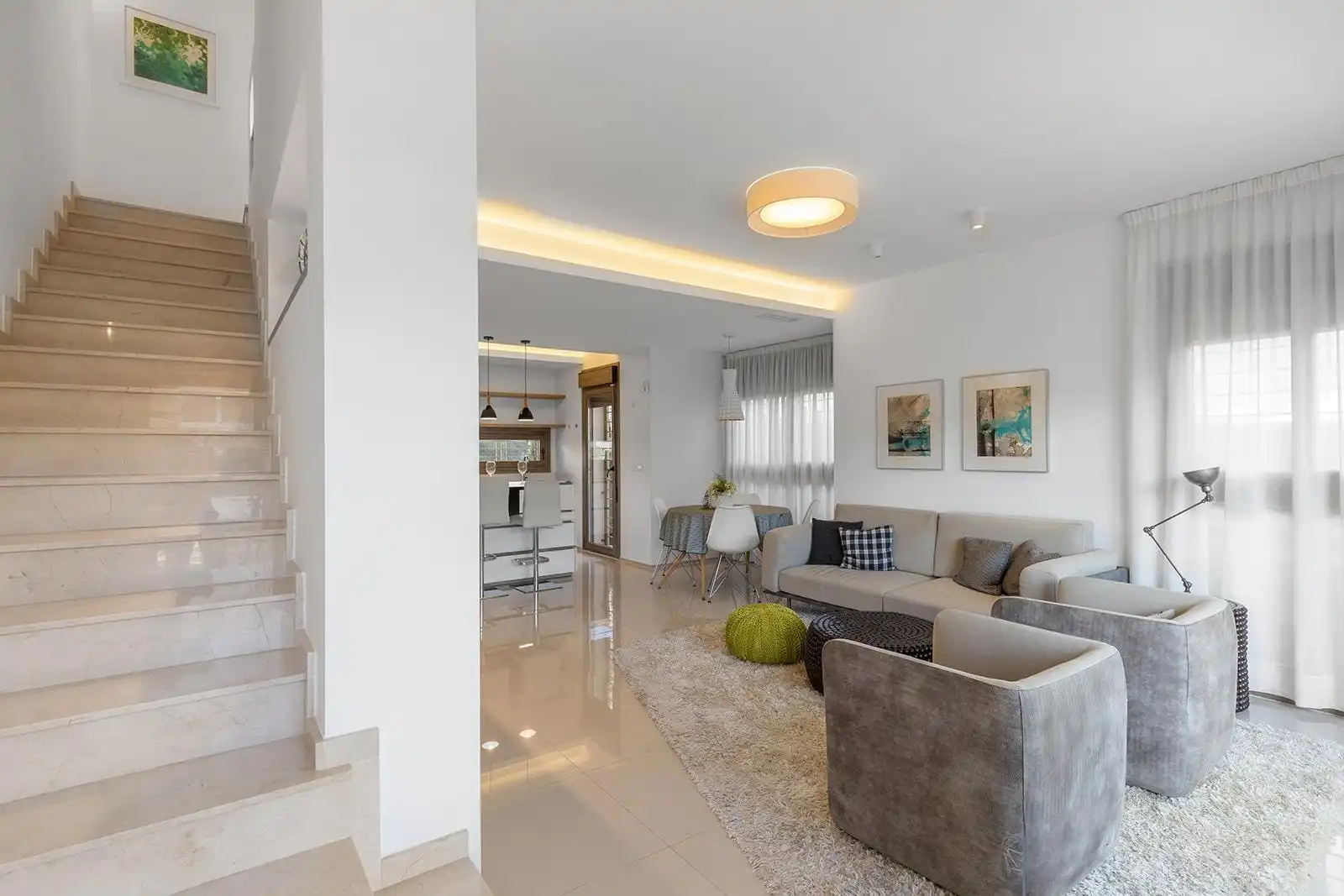 Living room of Duplexes for sale in Rojales  with Air Conditioner, Heating and Private garden