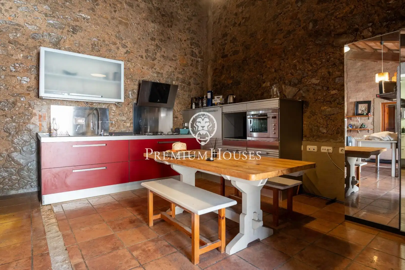 Cuina de Finca rústica en venda en Sant Pere de Ribes amb Calefacció i Jardí privat