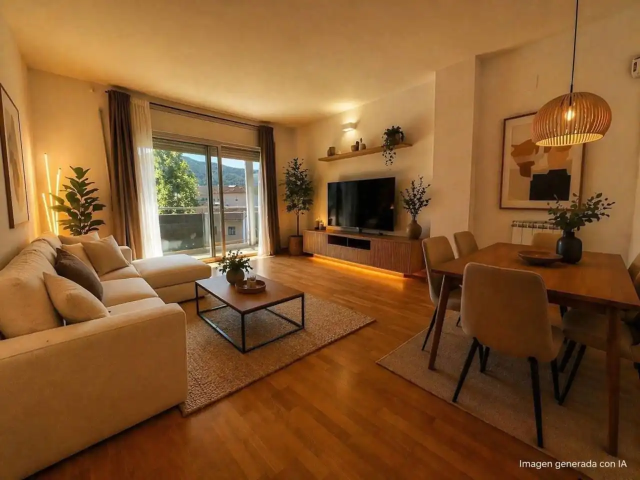 Sala de estar de Ático en venta en Montornès del Vallès con Aire acondicionado, Calefacción y Parquet