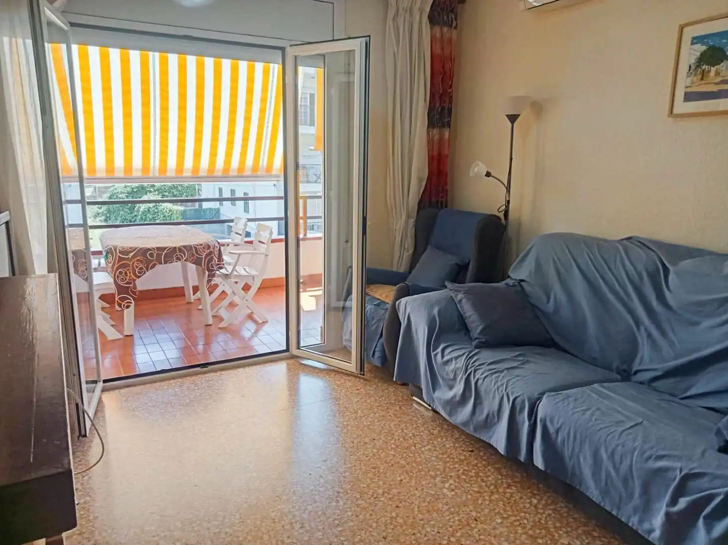 Living room of Flat for sale in Cunit  with Heating, Terrace and Storage room