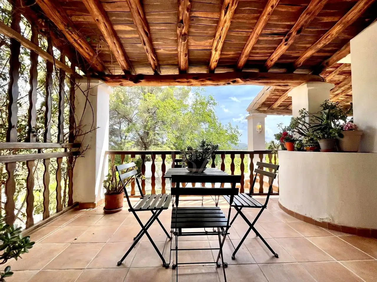 Terrassa de Casa o xalet en venda en Sant Joan de Labritja amb Aire condicionat, Jardí privat i Piscina